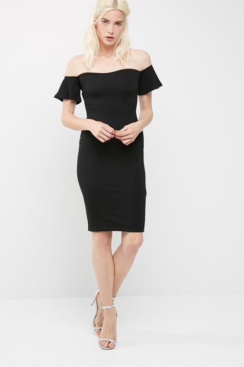 Bardot bodycon midi dress