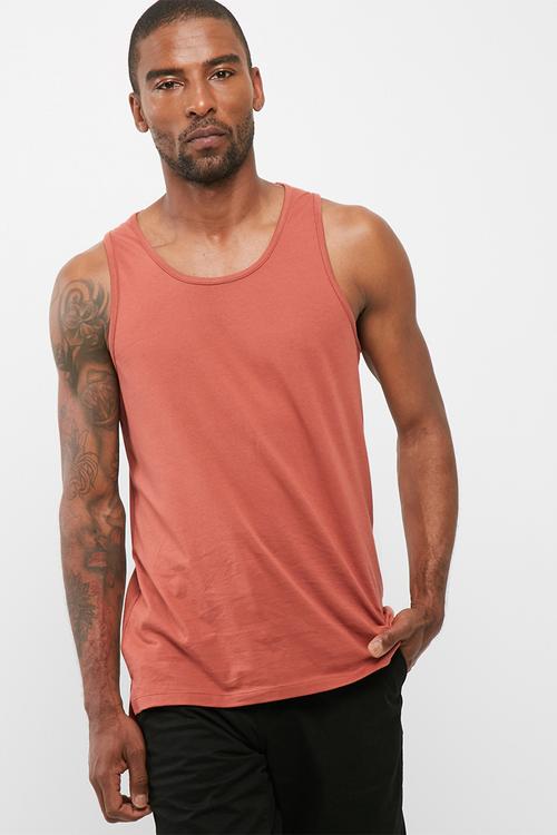 Plain tail hem vest