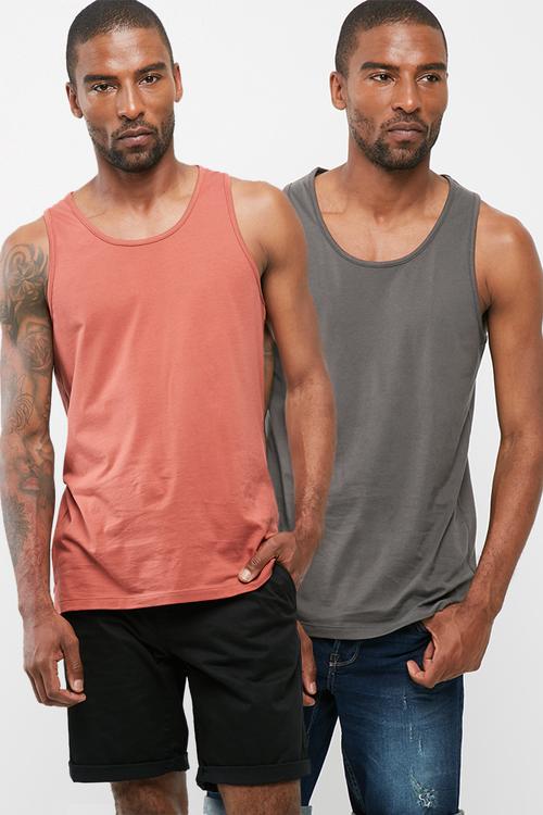 2pack tail hem vest