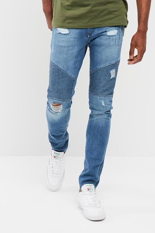 Skinny fit biker