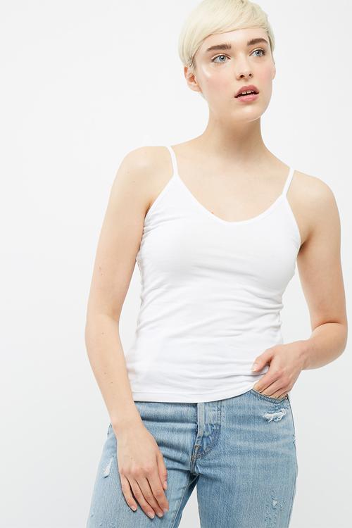 Fitted v neck cami