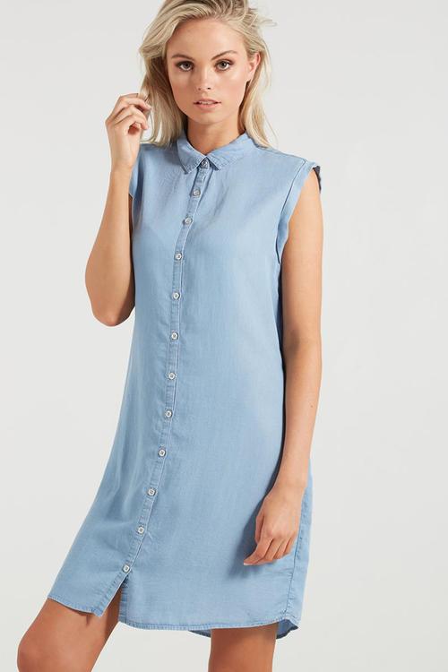 Woven alexis short sleeve shirt dress