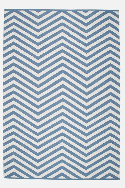 Blue step rug