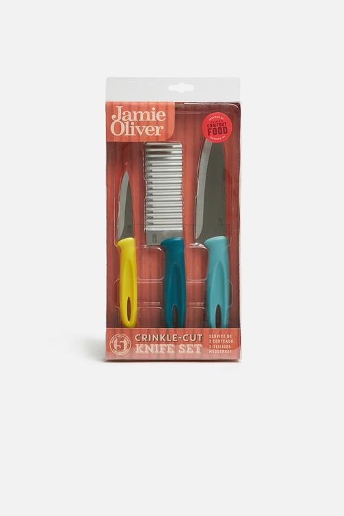 Crinkle cut knife set