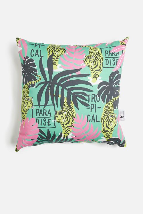 Tiger claw printed cushion
