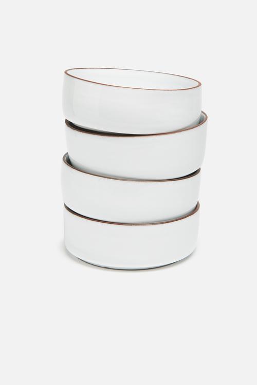 Terracotta edge bowl set of 4