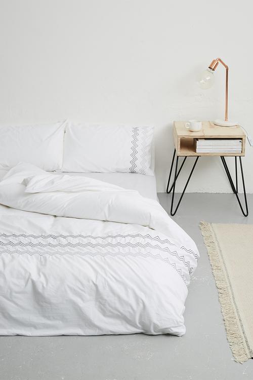 Jagger embroidered duvet cover set