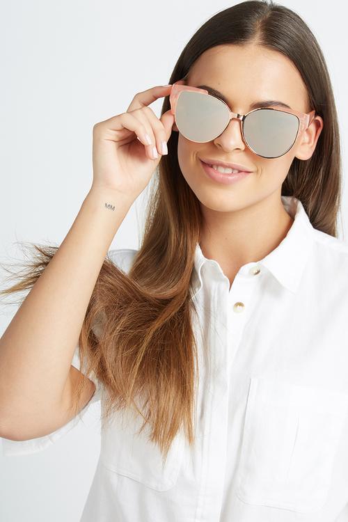 Elle cut out cat eye sunglasses