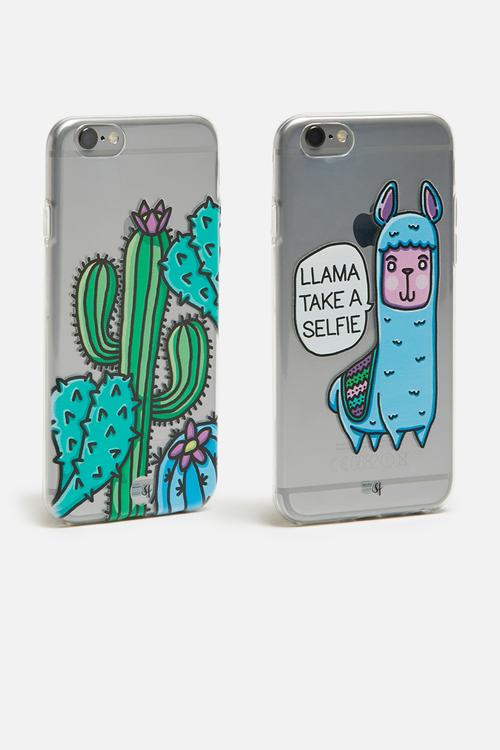 Llama selfie set - iPhone & Samsung cover