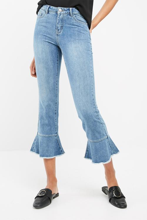 Sam ruffle flared jeans