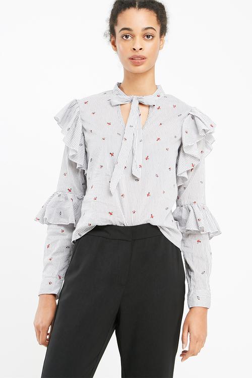 Marion frill blouse