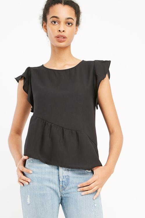 Bright flounce top