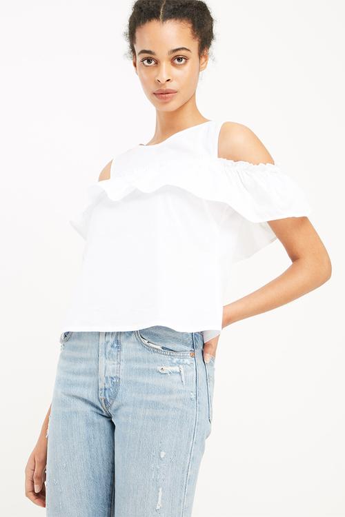 Isa cold shoulder top