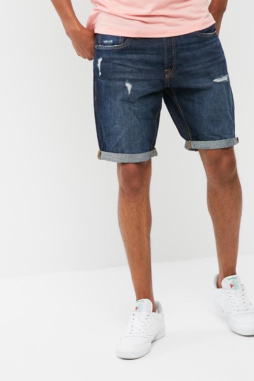 Regular denim short