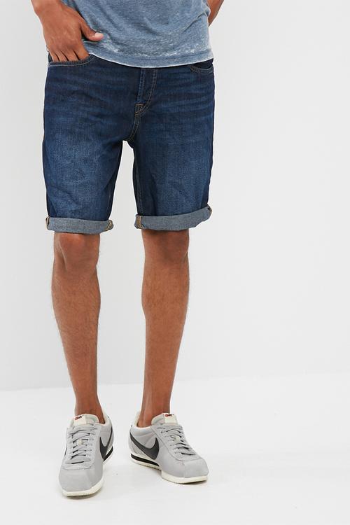Regular denim short