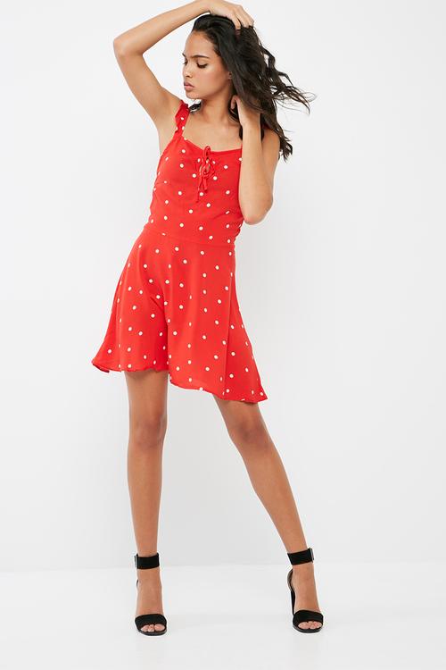 Polka dot tea dress