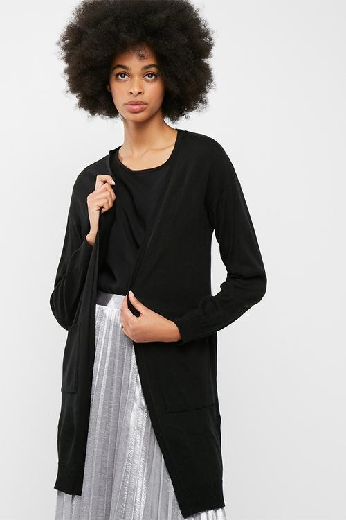 Pocket detail open cardi