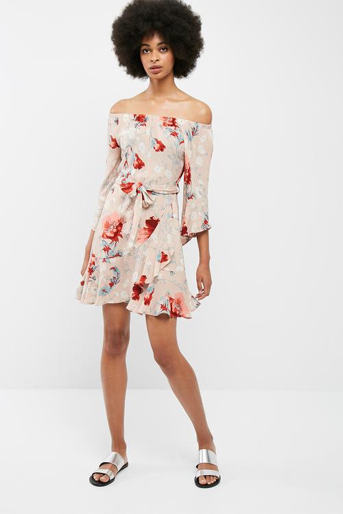 Off the shoulder short dress