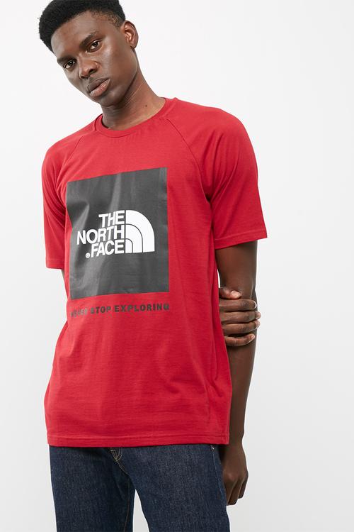 Raglan red box tee