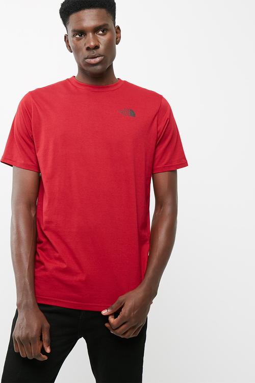 Red box tee S/S - Fiery red