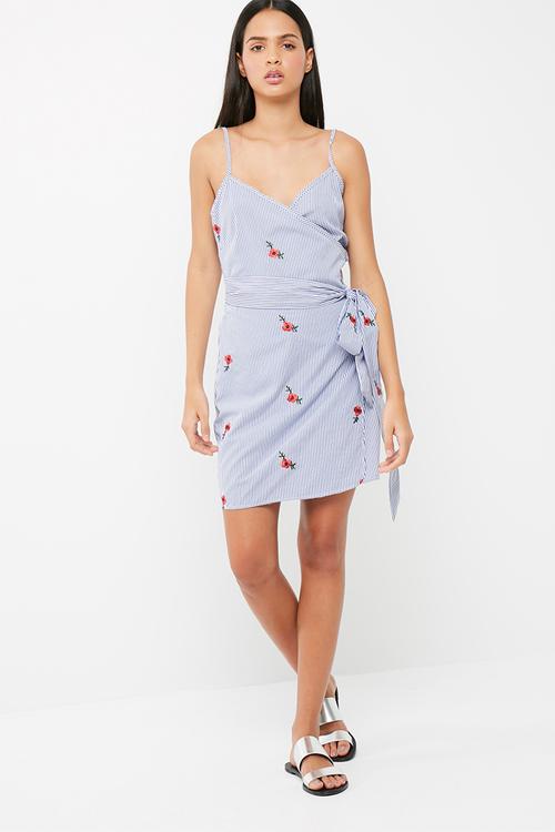 Functional wrap dress