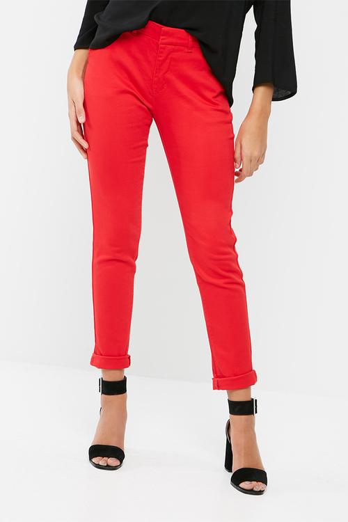 Stretch chino pants