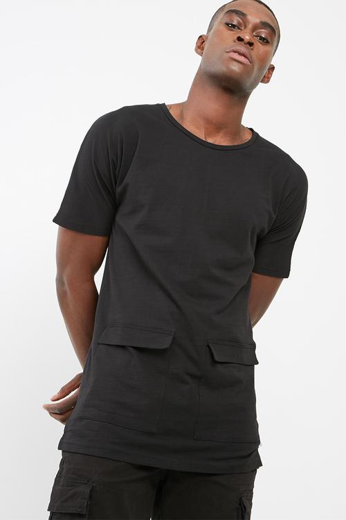 Longline pocket tee