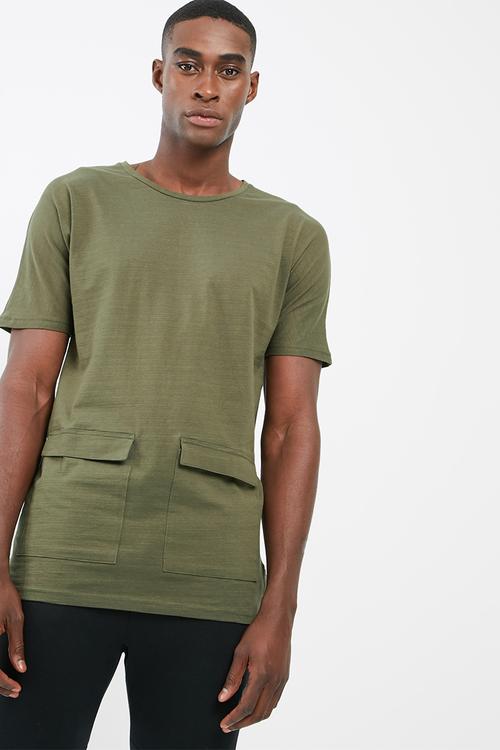 Longline pocket tee