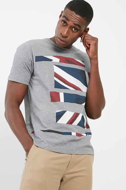 Sliced flag tee