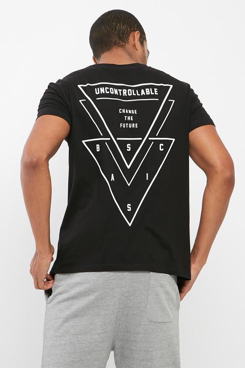 Printed Crew Neck Tee