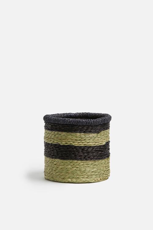 Stripe grass basket