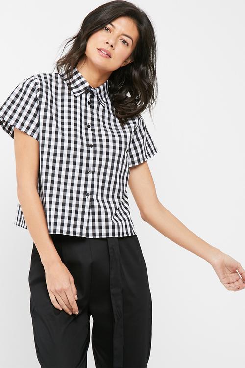 Boxy short sleeve shirt
