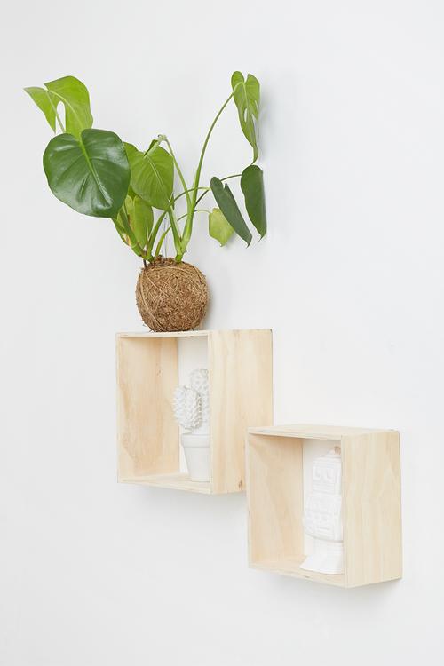 Square shelves set of 2