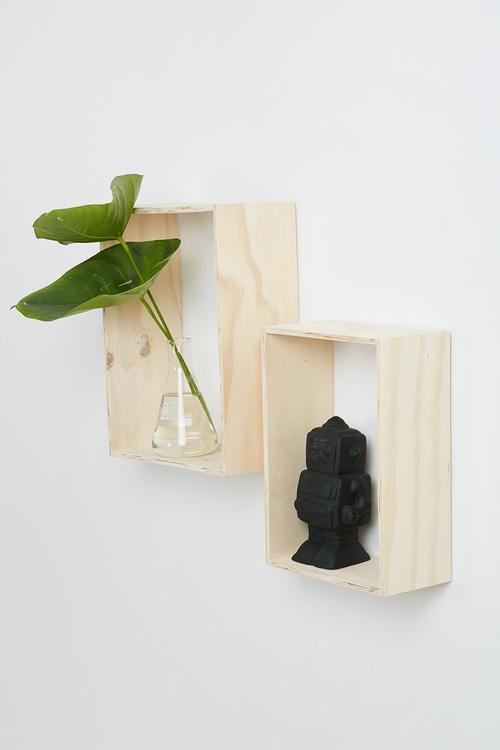 Rectangle shelves set of 2