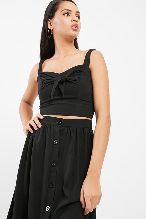 Knotted front cami top