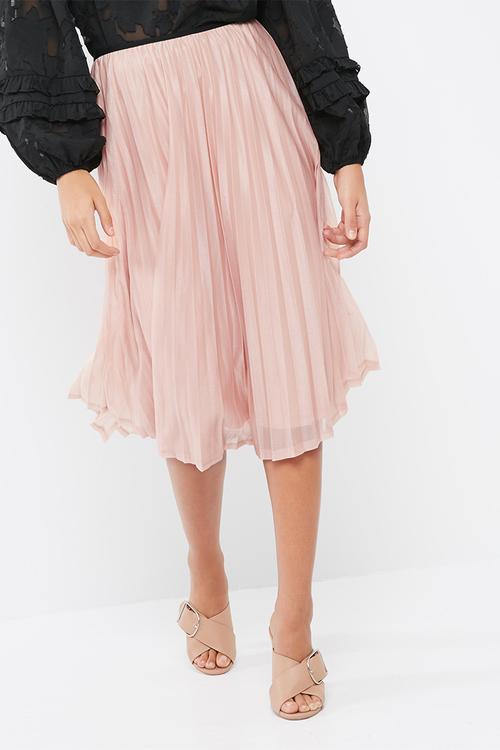 Glitzy pleated skirt
