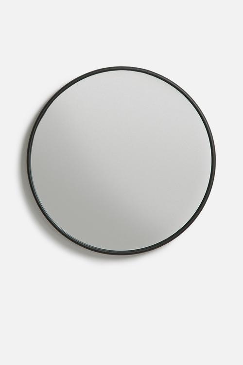 Iron round mirror - medium 50cm dia