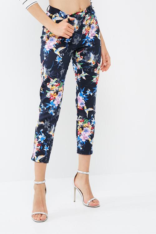 Printed cigarette pant