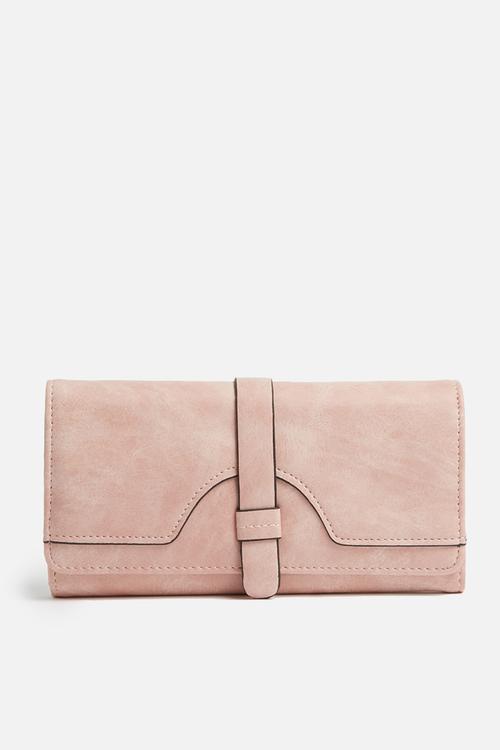 Faux suede purse