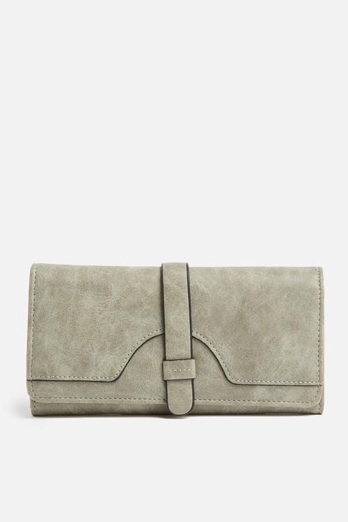Faux suede purse