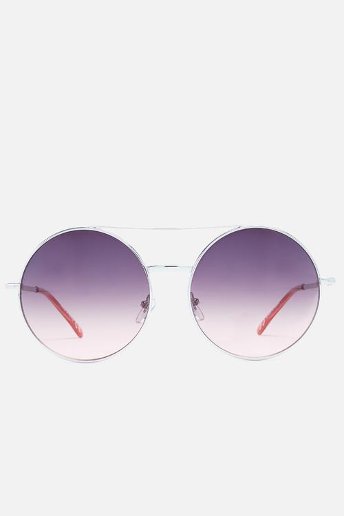 Round gradiant lenses sunglasses