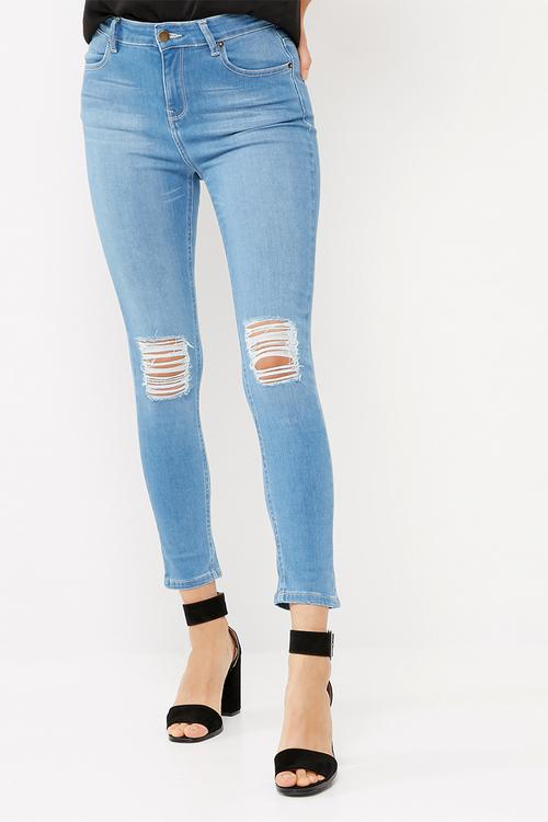 Ameli high waisted rip and repair skinny