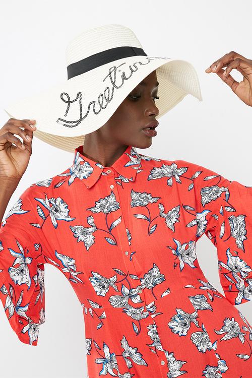 Summer wide brim hat