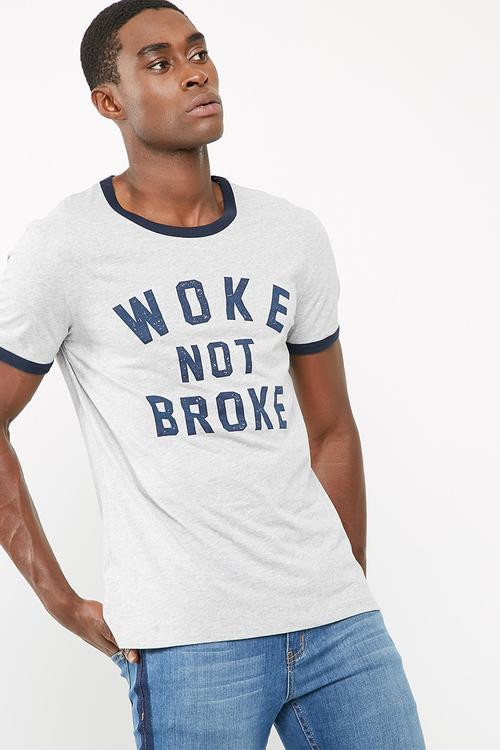 Printed ringer tee