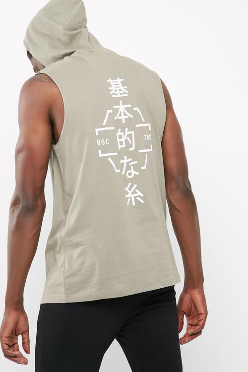 Pullover sleeveless hoodie
