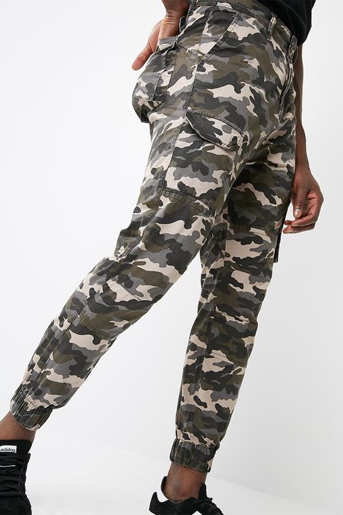 Slim cuffed utility jogger