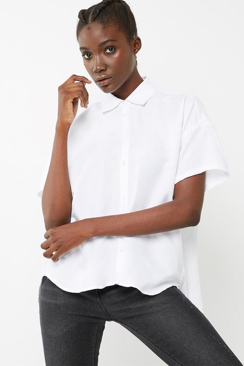 Drop back short sleeve shirt