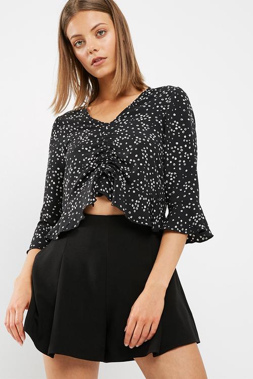 Ruched front blouse