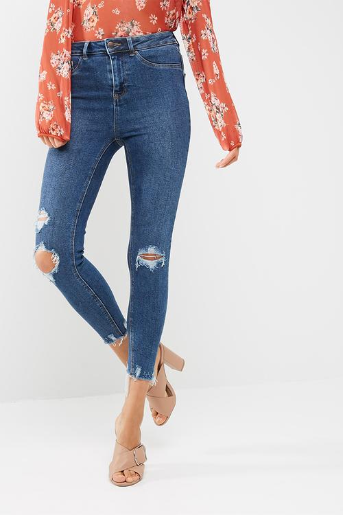 Punto multi rip disco jeans