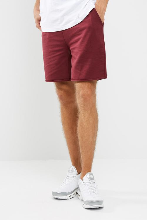 Raw edge sweatshort